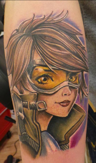 Tracer on Alex Counihan by Damian Cain